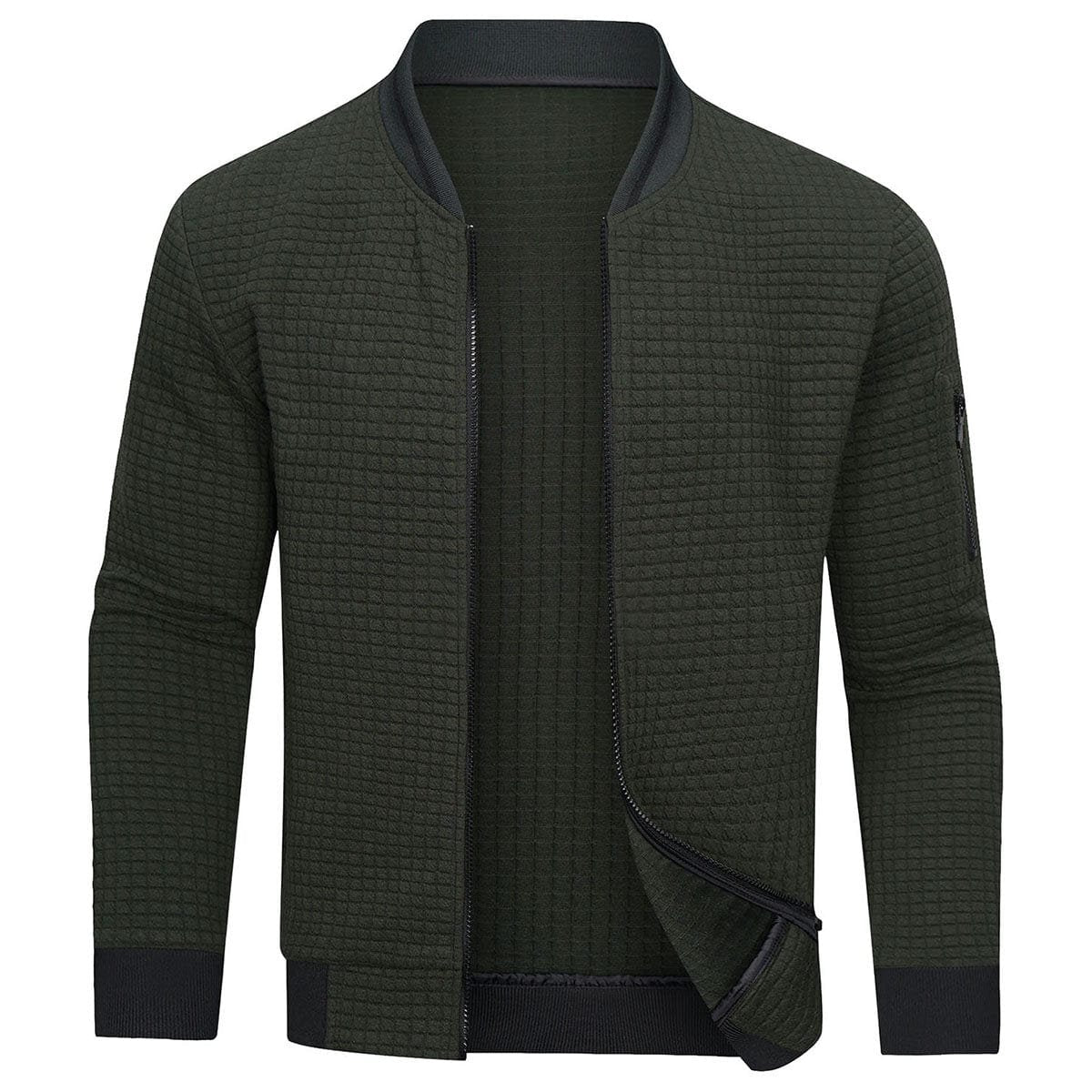 Pikowana bluza zimowa męska na zamek - Carter Detail