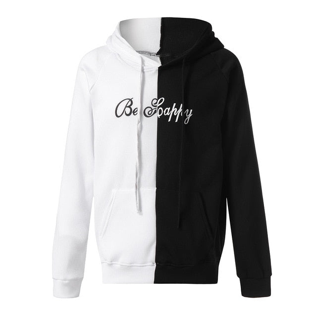 Sweter Męski | Bluza Z Kapturem Z Nadrukiem