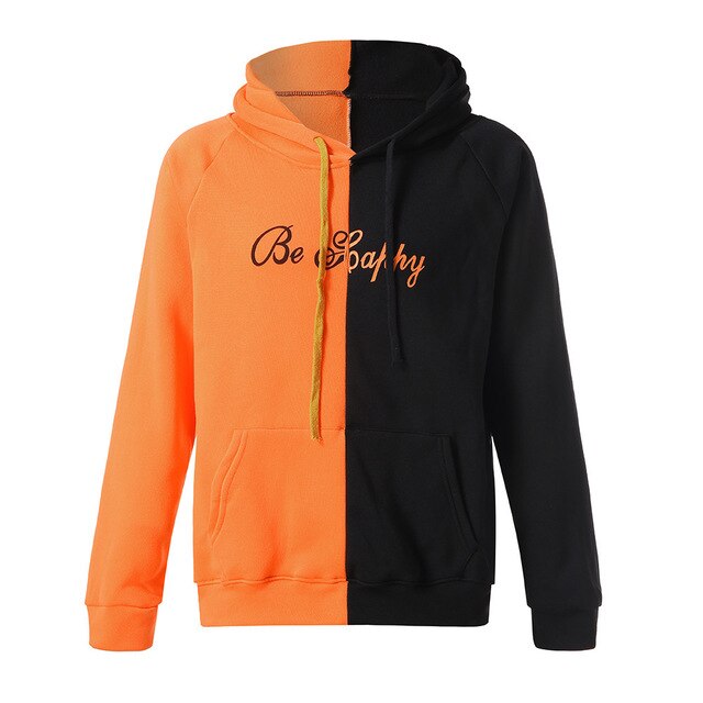 Sweter Męski | Bluza Z Kapturem Z Nadrukiem