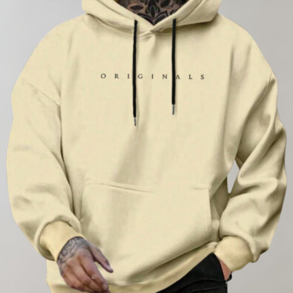 Streetwearowa bluza zimowa męska z kapturem - Cole Detail
