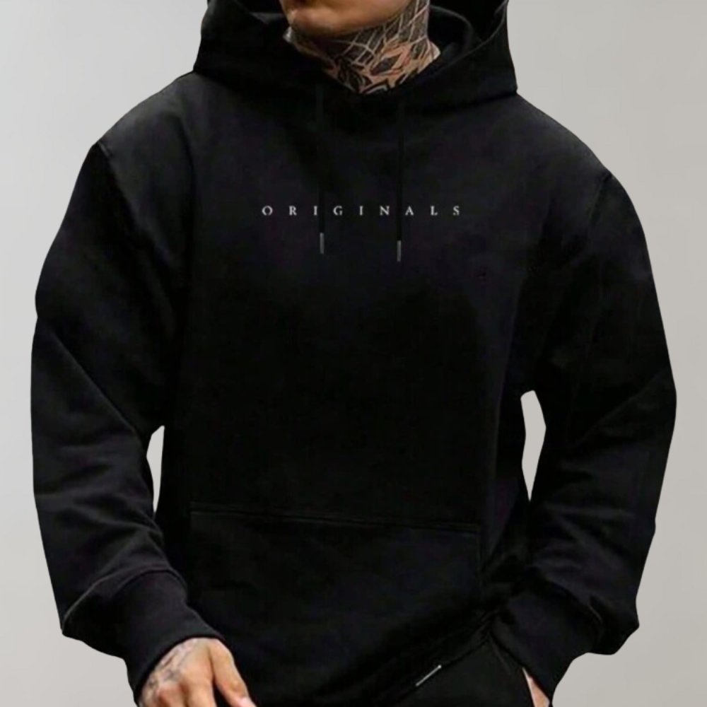 Streetwearowa bluza zimowa męska z kapturem - Cole Hero