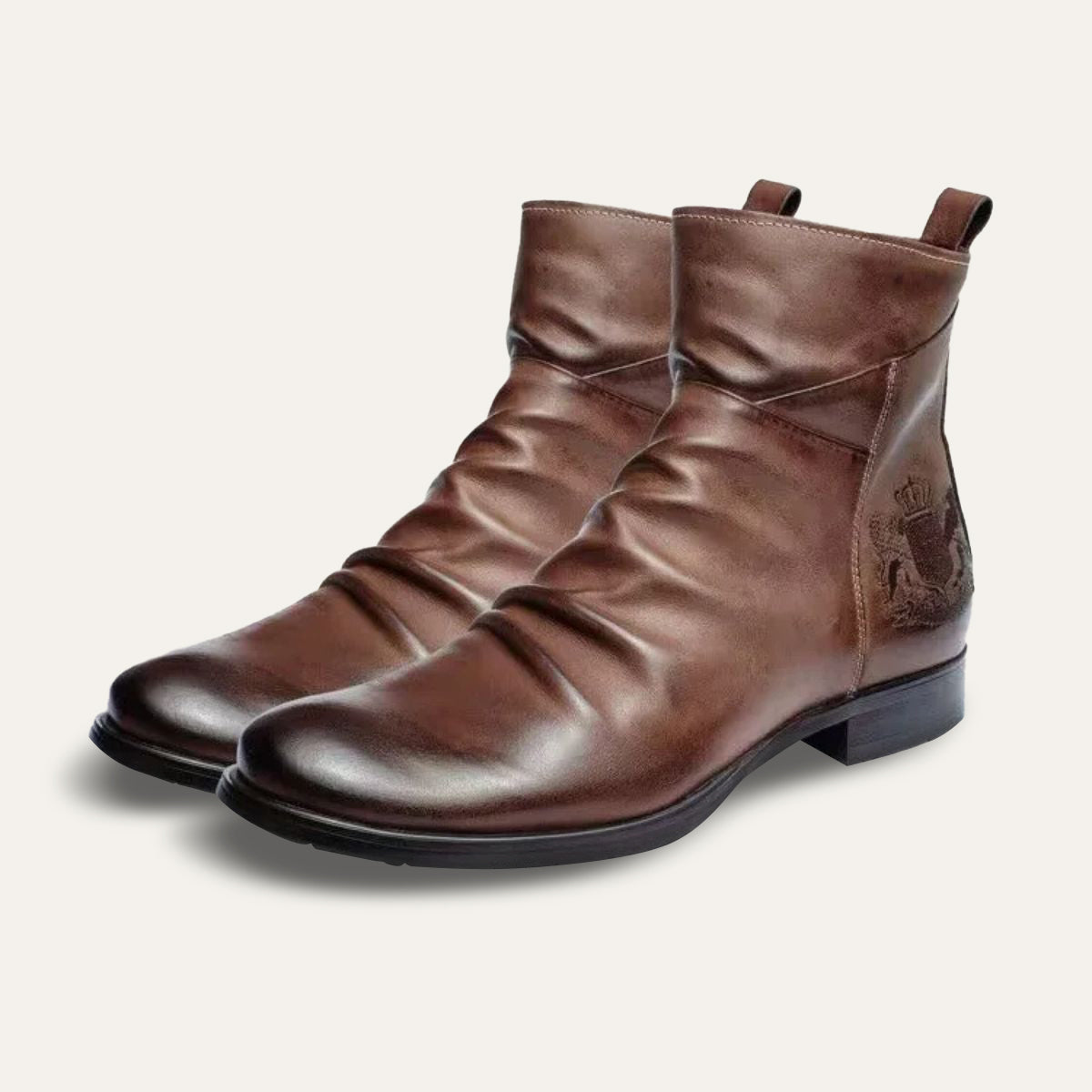 Męskie Buty Zimowe Chelsea Z Zamkiem | Eleganckie