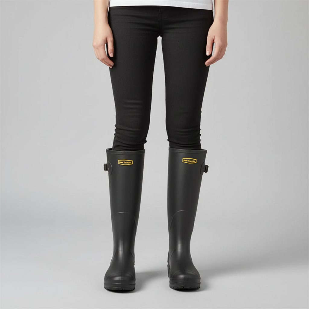 Wodoodporne kalosze damskie do kolan - Faye Side